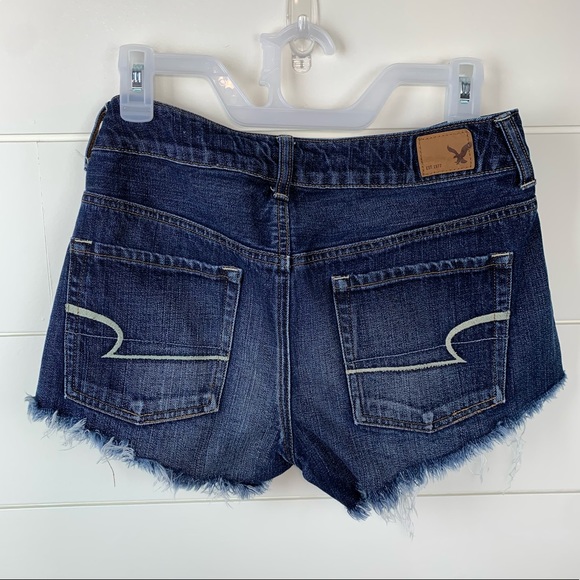 American Eagle Hi-Rise Festival Cutoff Jean Shorts Size 2 - Picture 2 of 8